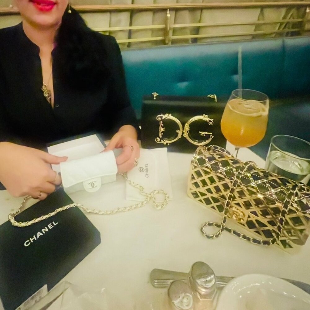 🖤💛 Chanel Black and Gold metal cage Crossbody Bag - Picture 2 of 15